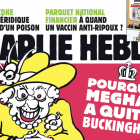 Forsíðan á Charlie Hebdo ímyndar Meghan sum George Floyd