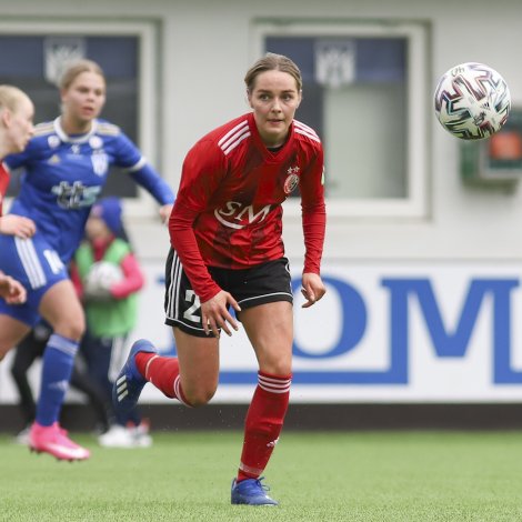 Rúna Jacobsen tryggjaði HB eitt stig móti føroyameistarunum (Savnsmynd: Sverri Egholm)