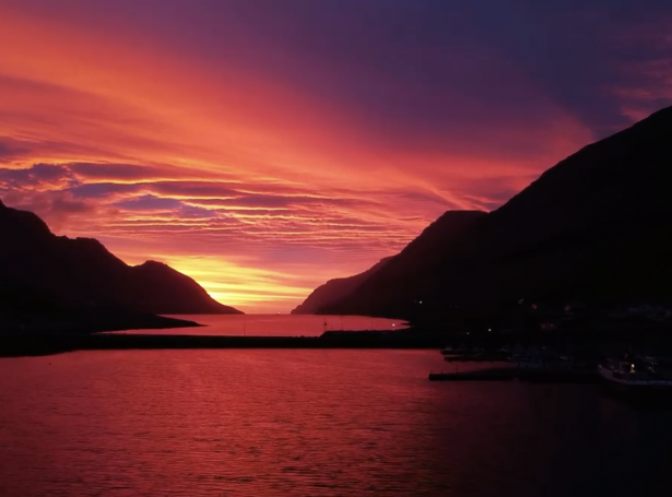 Video: Soleiðis sá út í Hvannasundi í kvøld