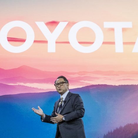 Akio Toyoda, forseti í Toyota (Mynd: EPA)