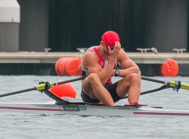 Sverri Sandberg Nielsen - her eftir 4. plássið í finaluni í 2021. Í dag endaði Sverri á 4. plássið í hálvfinaluni, og tað rakk tíverri ikki til A-finalu (Mynd: Rógvi Langgaard)