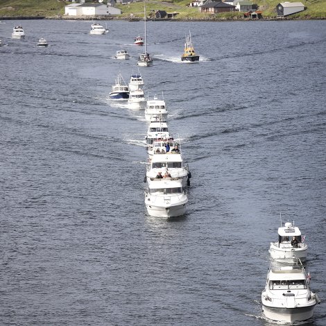 Regatta í fagrasta veðri: Omanfyri 140 bátar tilmeldaðir