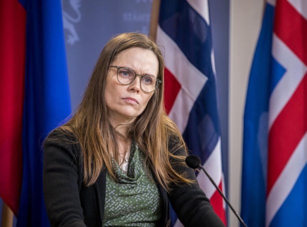Íslendski stjórnarleiðarin, Katrín Jakobsdóttir (Mynd: EPA)