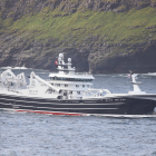 Donsk skip landa makrel í Fuglafirði