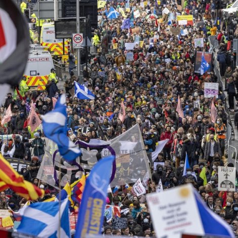 Glasgow: Løgreglan handtikið 21 fólk í sambandi við veðurlagsmótmælum