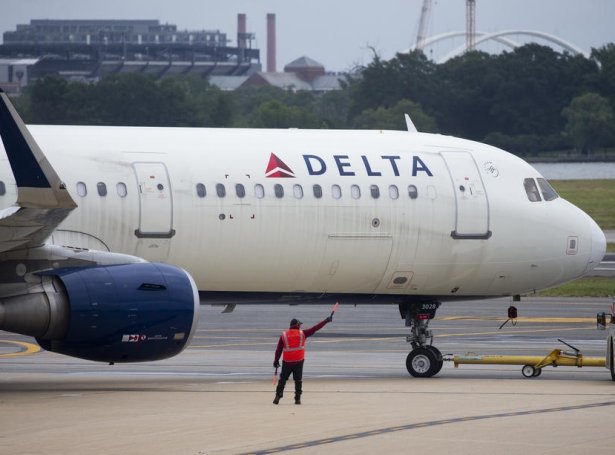 Flogfar hjá Delta Airlines – Arlington, Virginia (Mynd: EPA)