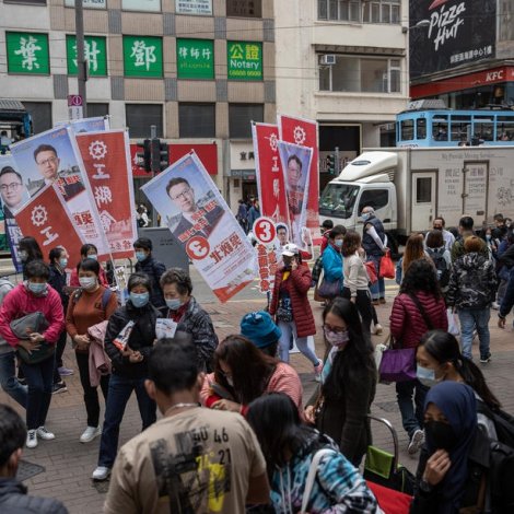 Val í Hong Kong í dag