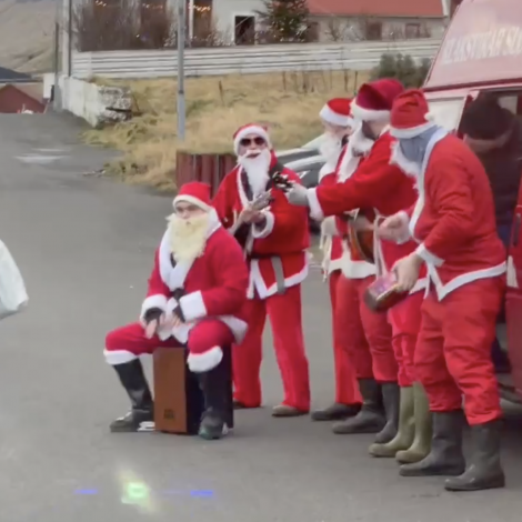 Video: Tá jólaskipið kom á Hvannasund
