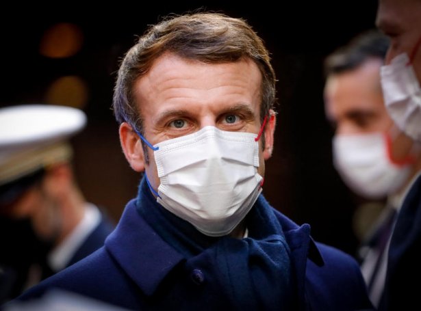Emmanuel Macron, forseti (Mynd: EPA)