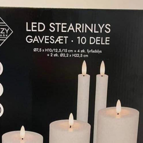 Hesi LED-stearinljósini kunnu blíva ov heit og smelta - handil afturkallar ljósini