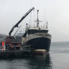 Fiskaklettur landar í Klaksvík