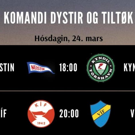 HSF: Tvær FM-hálvfinalur í kvøld