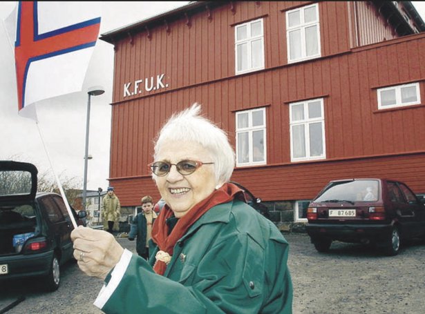 Jona Henriksen, KFUK-skrivari, var í mong ár ímyndin av KFUK í Havn (Mynd: in.fo)