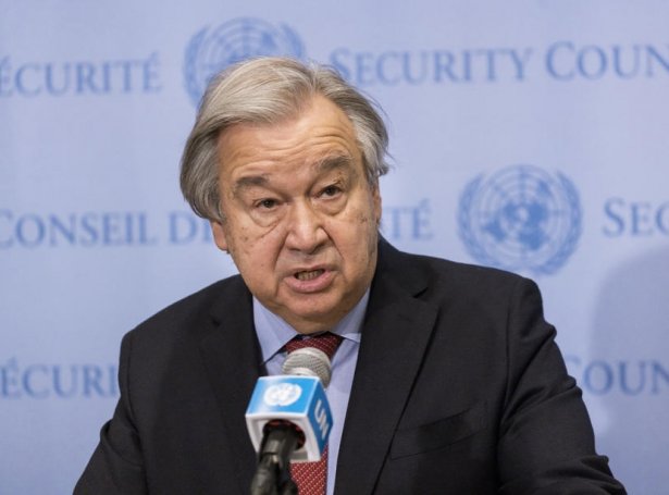 António Guterres skal í komandi viku hitta bæði Vladimir Putin og Sergej Lavrov í Moskva (Mynd: EPA)