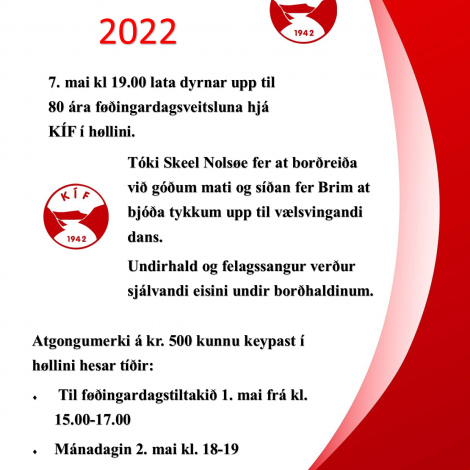 KÍF veitslan 2022