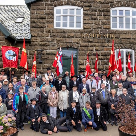 Navarar á vitjan hjá borgarstjóranum í Havn