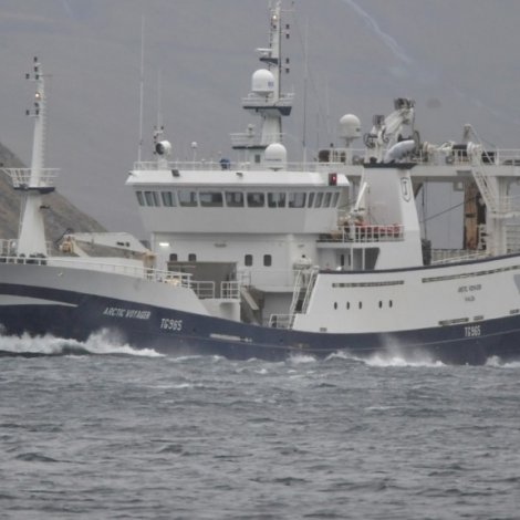 Arctic Voyager skal landa til Pelagos í kvøld