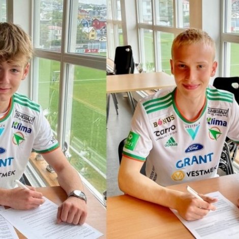 Pætur og Jónas gjørt sáttmála