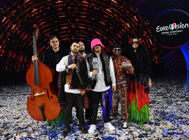 Kalush Orchestra vunnu Eurovision Song Contest 2022, sum varð hildin í italska býnum Torino (Mynd: EPA)