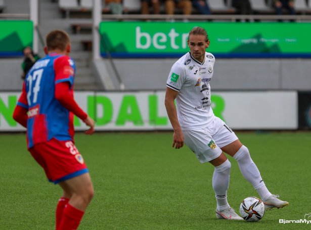 Magnus Egilsson skoraði hattrikk, tá B36'arnir veruliga hevði tørv á málum móti Borac Banja Luka í Conference League (Savnsmynd: Bjarni Enghamar)