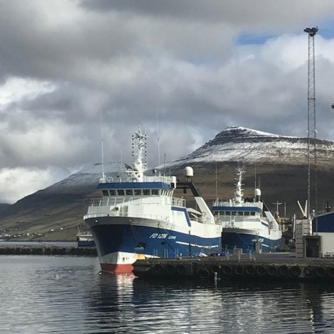 Franski trolarin Fisher Bank ex. Lerkur hevur landað íi Hvalba