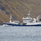 Arctic Voyager landar til Pelagos og Havsbrún