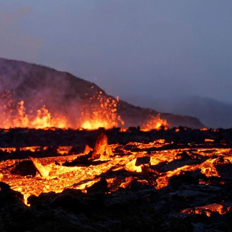 Eldgosið í Meradali kann vera av á hesum sinni