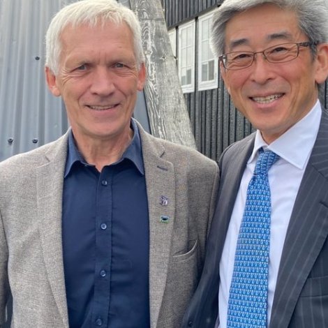Japanski sendiharrin vitjaði í Klaksvík í gjár