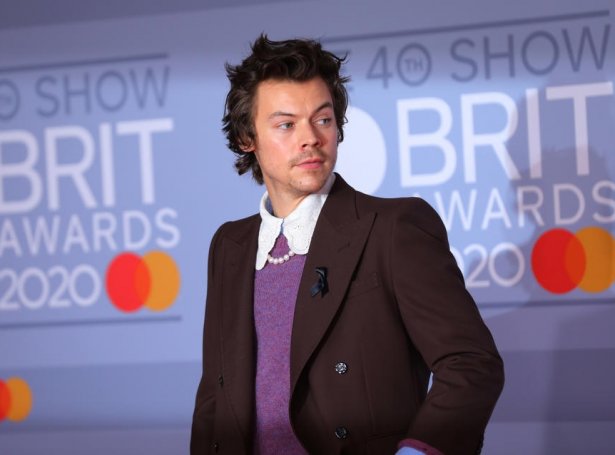 Harry Styles á Brit Awards í 2020 (Mynd: EPA)