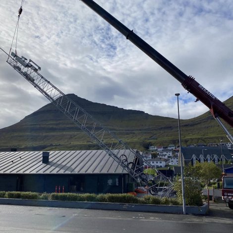 Fyrireikingar til nýtt 5G net í Klaksvík