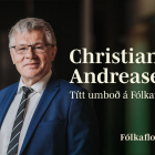 Christian Andreasen formaður í Fólkaflokkinum við áheitan á fólkafloksveljararn