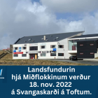 Landsfundurin hjá Miðflokkinum verður 18. novembur