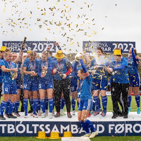 KÍ gjørdist greipuvinnari í fjør (Mynd: Sverri Egholm)