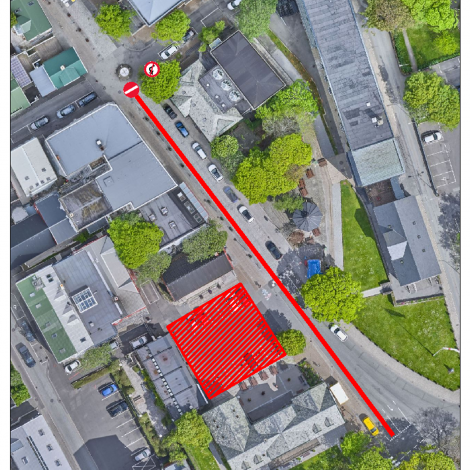 Parkeringsplássið á Vaglinum stongt árið út