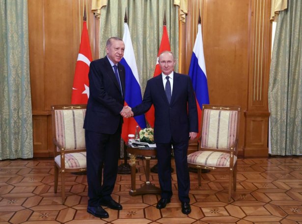 Erdogan og Putin á fundi í Russlandi í august (Mynd: Reuters)
