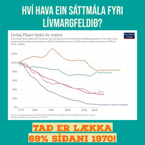 Føroyski ungdómurin er umboðaður á COP15