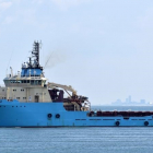 Jólaheilsan frá Maersk Handler