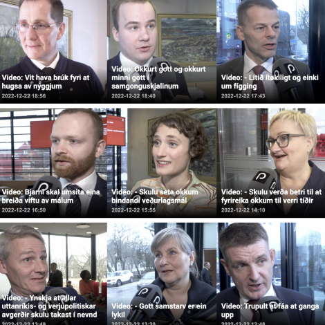 Allar samrøðurnar frá í gjár