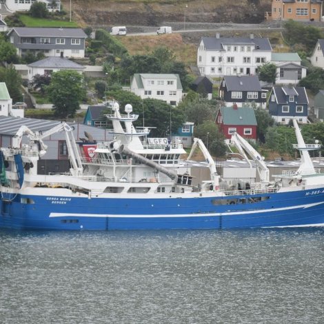 Norska skipið Gerde Marie landar til Havsbrún