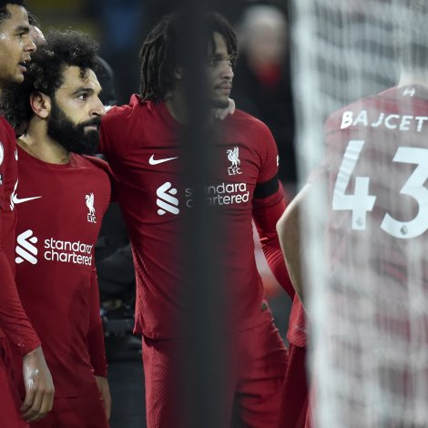 Mohammed Salah legði Liverpool á odda, og Cody Gakpo økti - ungi Stefan Bajcetic varð kostin dagsins leikari (Mynd: EPA)