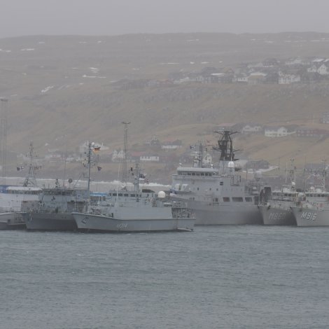 Myndir: Seks NATO skip á Havnini