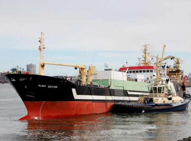 Alina er fyrrverandi Næraberg, sum kom í føroyska flotan í 2014, og varð selt av landinum aftur í 2021.