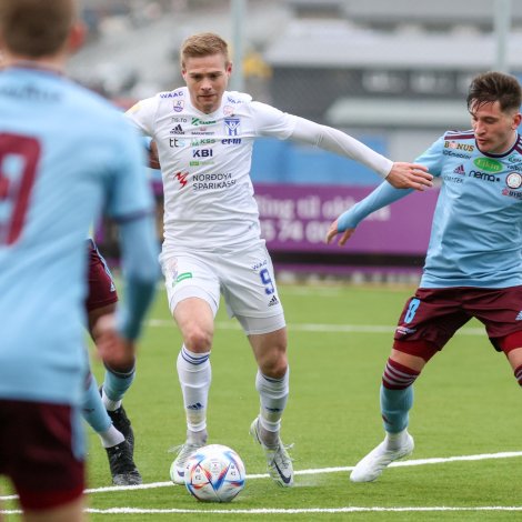 Páll Andrasson Klettskarð skoraði hatrikk fyri KÍ í dag (Savnsmynd: Sverri Egholm)