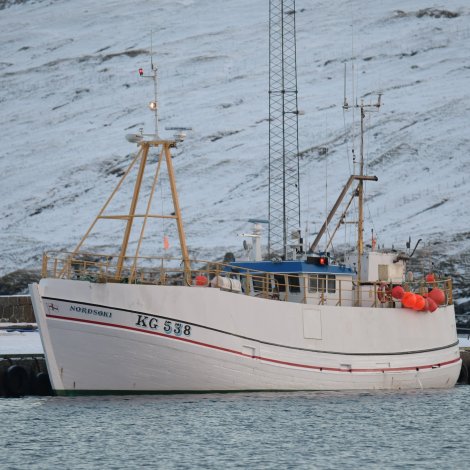 Nakrir útróðrarbátar selja á Fiskamarknaðinum