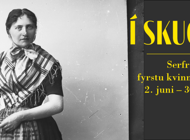 Mynd: Else Birgitte Debess Petersen, eisini nevnd Elsa í Mortansstovu, í egnum atelieri.