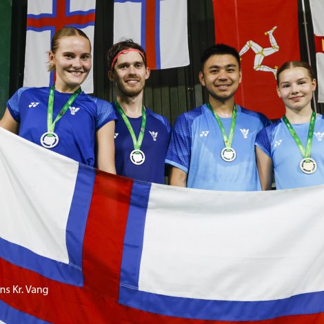 Frá vinstru Miriam í Grótinum, Magnus Dal-Christiansen, Fai Yin Wong og Mia Thorkildshøj (Mynd: Jens Kr. Vang)
