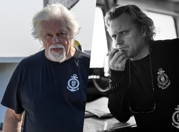 Paul Watson og Daniel Binyon (Mynd: Paul Watson Foundation)