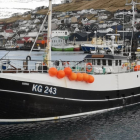 Gudrun landaði í Klaksvík í gjár