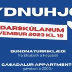 Eydnuhjól í bygdarskúlanum í Miðvági