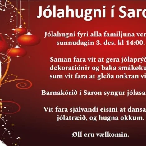 Jólahugni í Saron í Sandavági